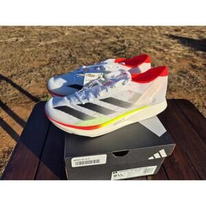 adidas Adizero Takumi Sen 10 White Black Lucid Red Size 9.5 - IH5712 $180 MSRP